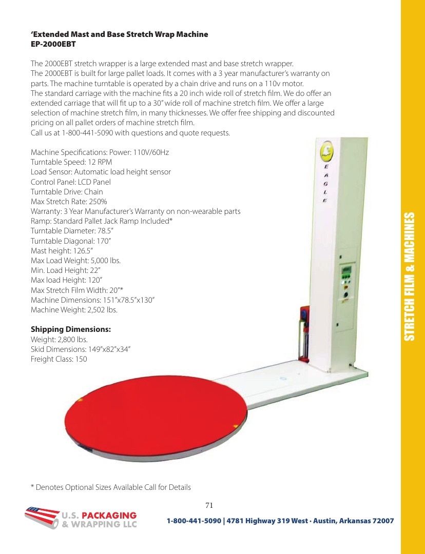 U.S. Packaging & Wrapping Packaging Products Catalog Weekly Ad January 1 - December 31, 2026