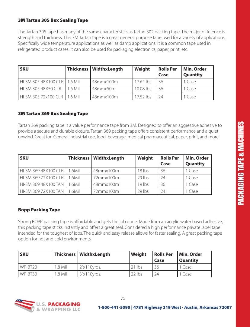 U.S. Packaging & Wrapping Packaging Products Catalog Weekly Ad January 1 - December 31, 2026