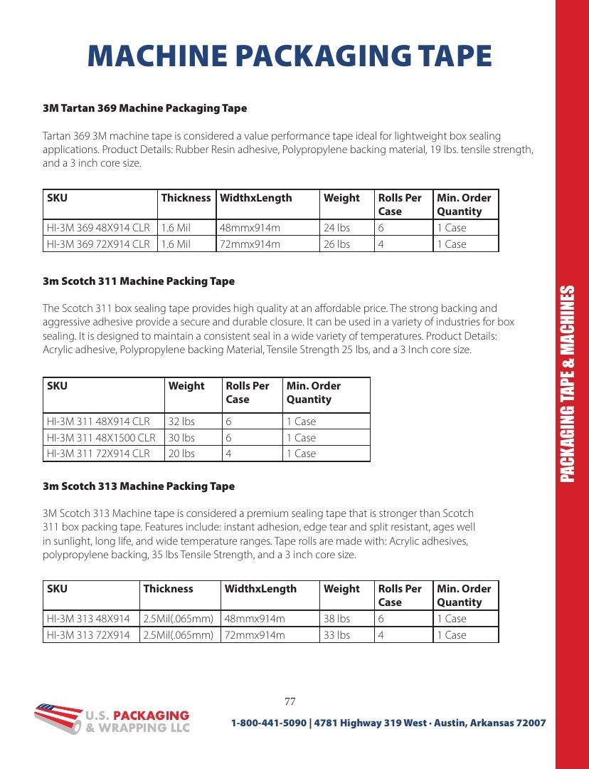 U.S. Packaging & Wrapping Packaging Products Catalog Weekly Ad January 1 - December 31, 2026