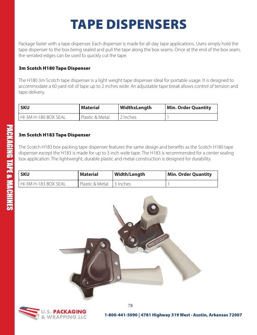 U.S. Packaging & Wrapping Packaging Products Catalog Weekly Ad January 1 - December 31, 2026