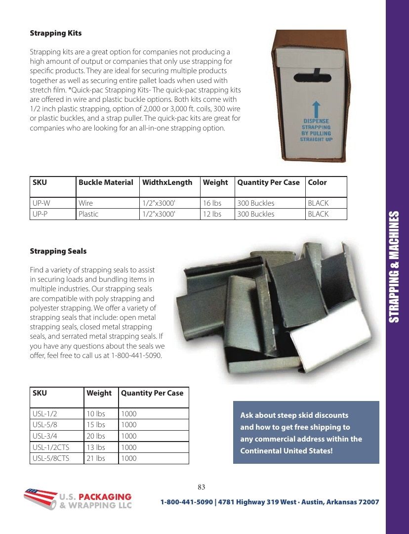 U.S. Packaging & Wrapping Packaging Products Catalog Weekly Ad January 1 - December 31, 2026