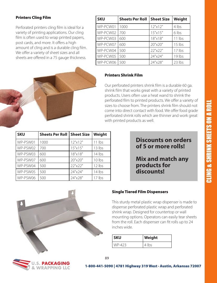 U.S. Packaging & Wrapping Packaging Products Catalog Weekly Ad January 1 - December 31, 2026