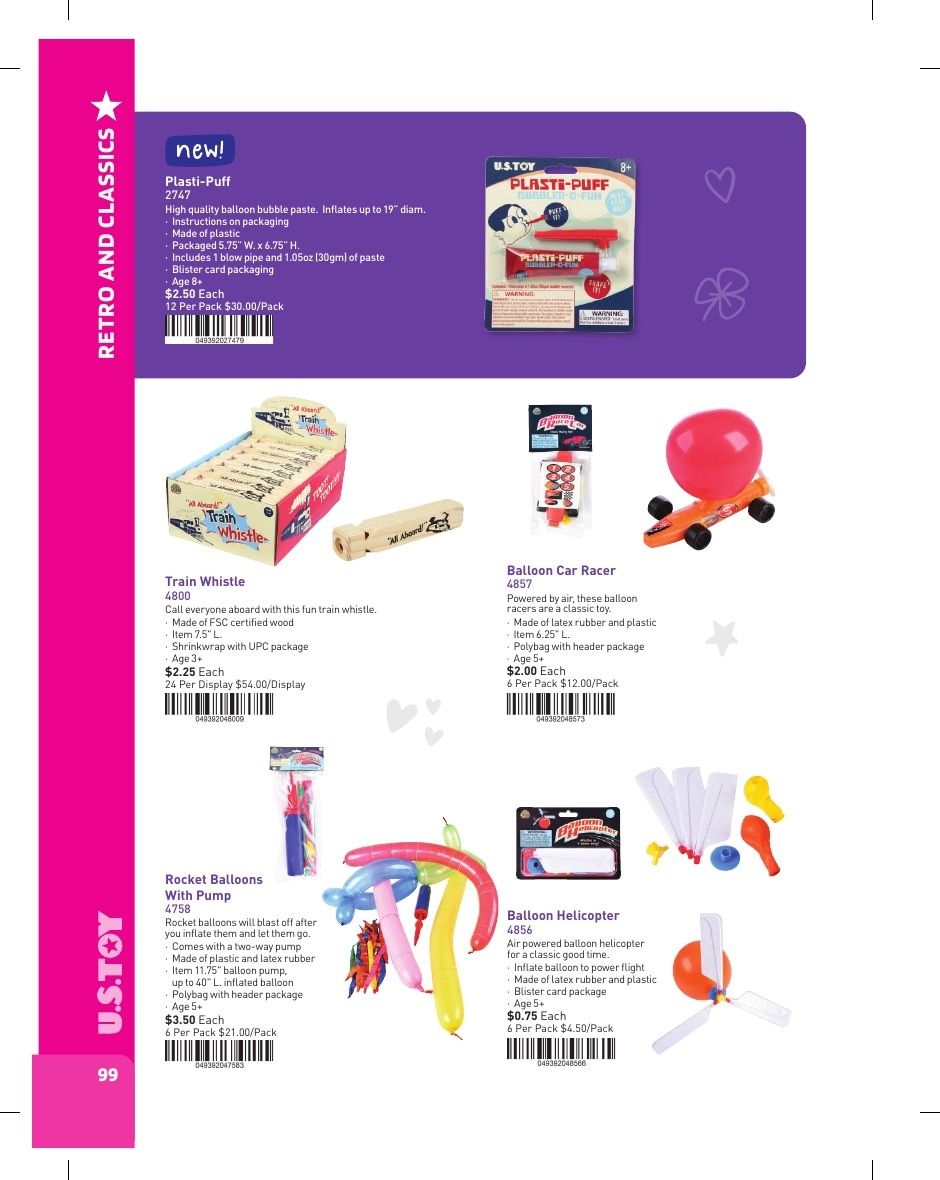 U.S. Toy Company Annual Specialty Toys Catalog Weekly Ad January 1 - December 31, 2026