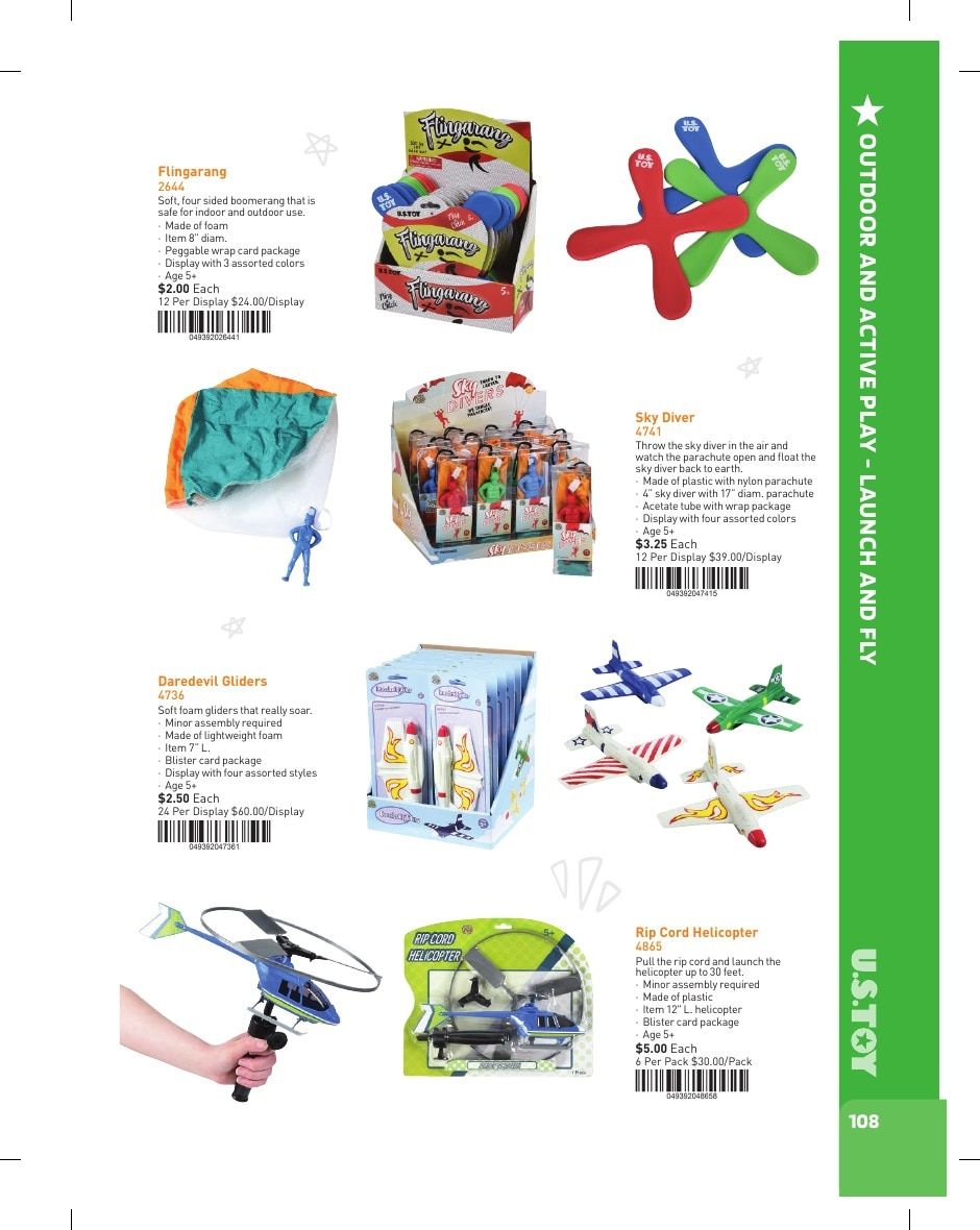 U.S. Toy Company Annual Specialty Toys Catalog Weekly Ad January 1 - December 31, 2026