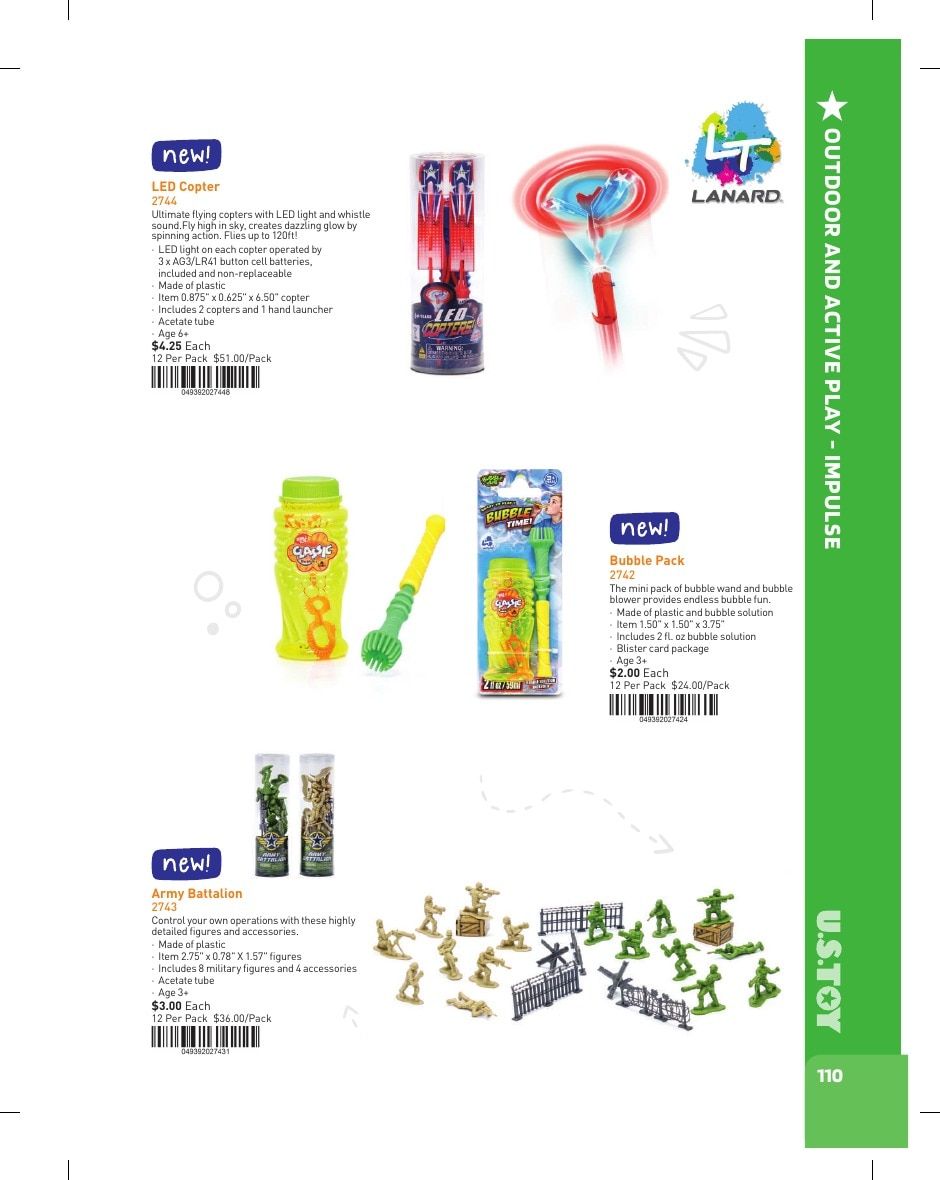 U.S. Toy Company Annual Specialty Toys Catalog Weekly Ad January 1 - December 31, 2026