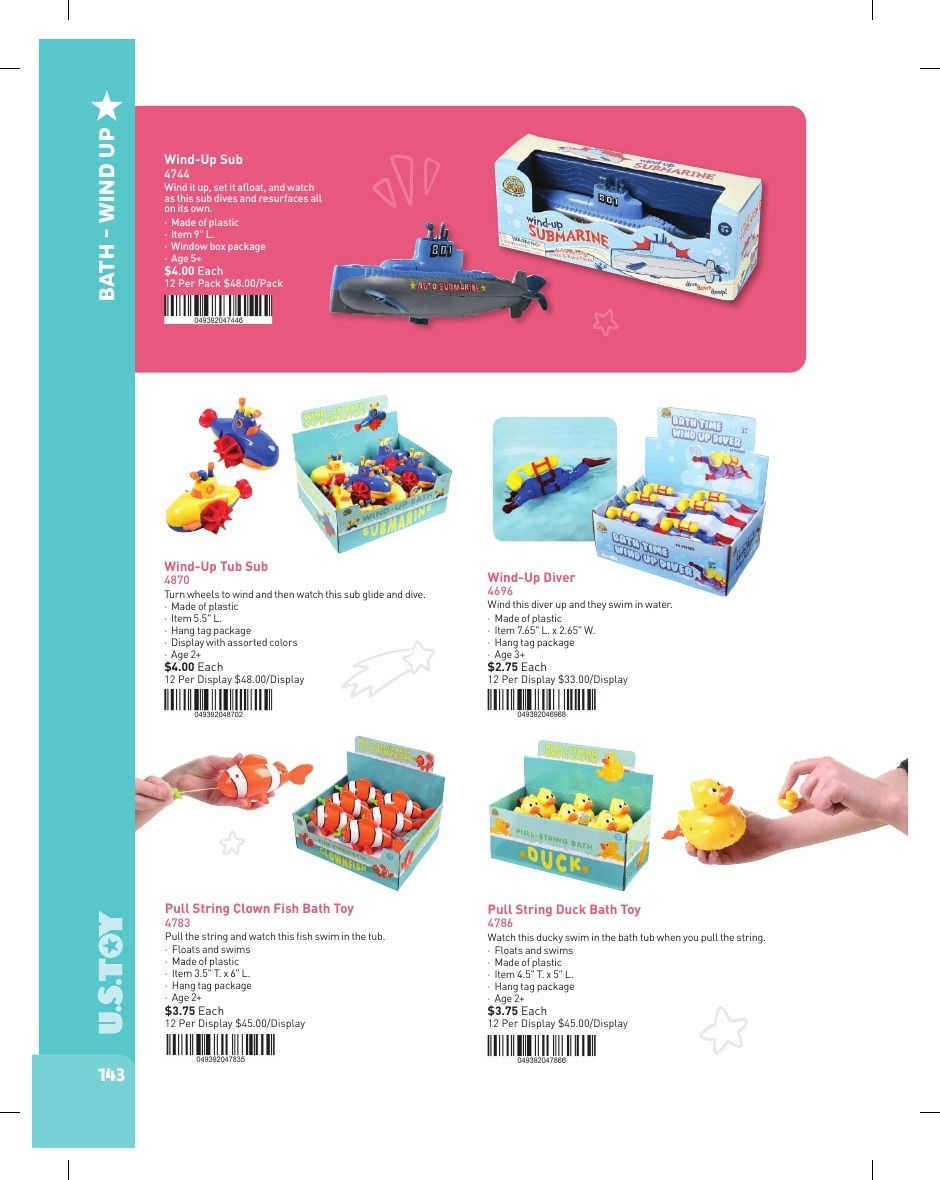 U.S. Toy Company Annual Specialty Toys Catalog Weekly Ad January 1 - December 31, 2026
