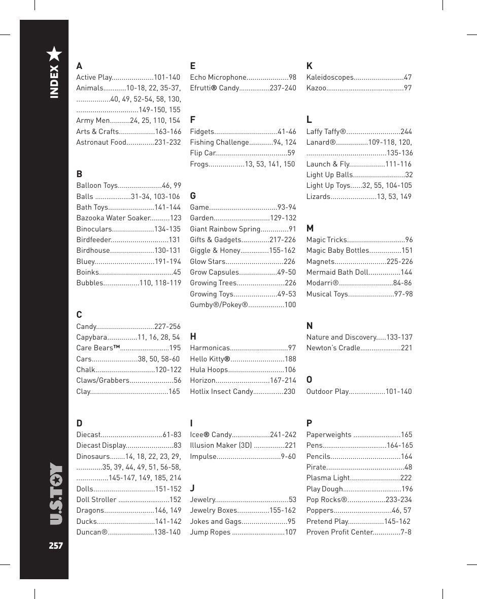 U.S. Toy Company Annual Specialty Toys Catalog Weekly Ad January 1 - December 31, 2026