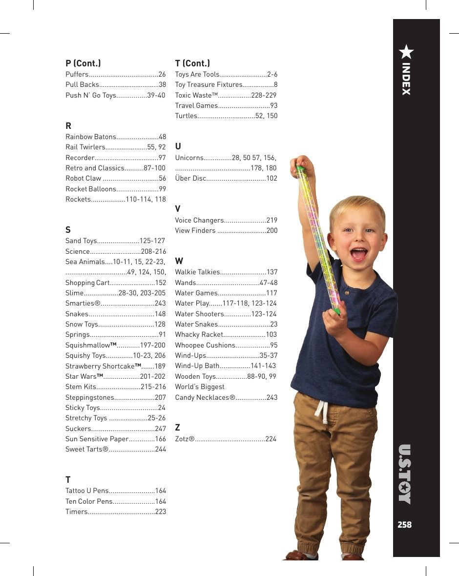 U.S. Toy Company Annual Specialty Toys Catalog Weekly Ad January 1 - December 31, 2026