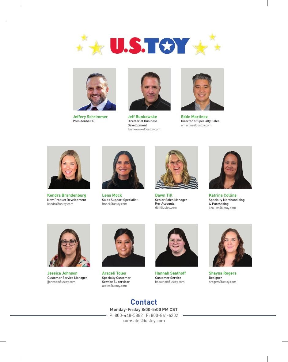 U.S. Toy Company Annual Specialty Toys Catalog Weekly Ad January 1 - December 31, 2026