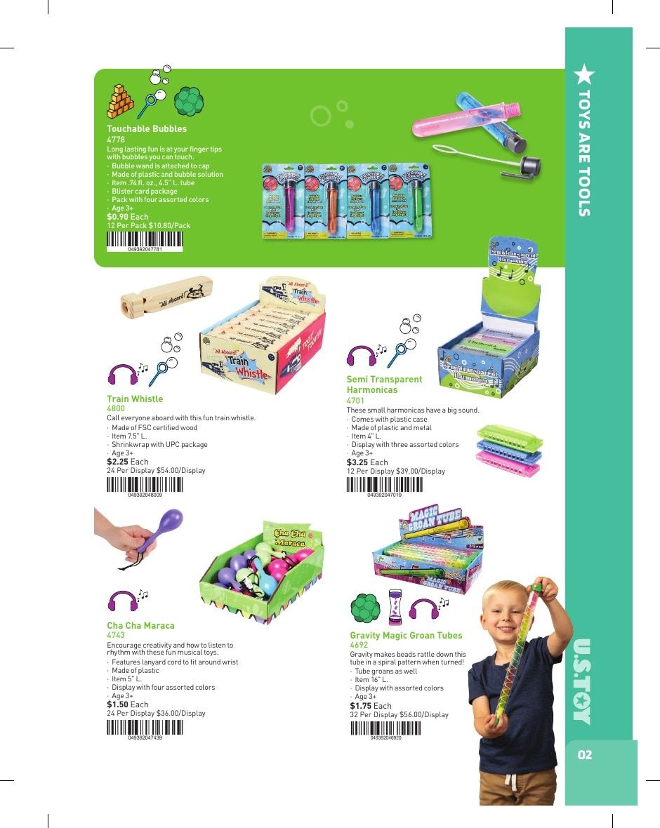 U.S. Toy Company Annual Specialty Toys Catalog Weekly Ad January 1 - December 31, 2026