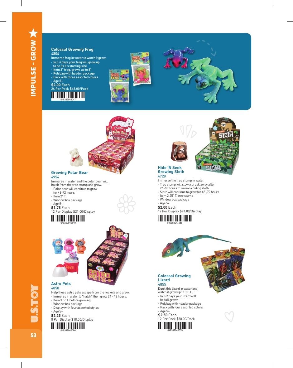 U.S. Toy Company Annual Specialty Toys Catalog Weekly Ad January 1 - December 31, 2026