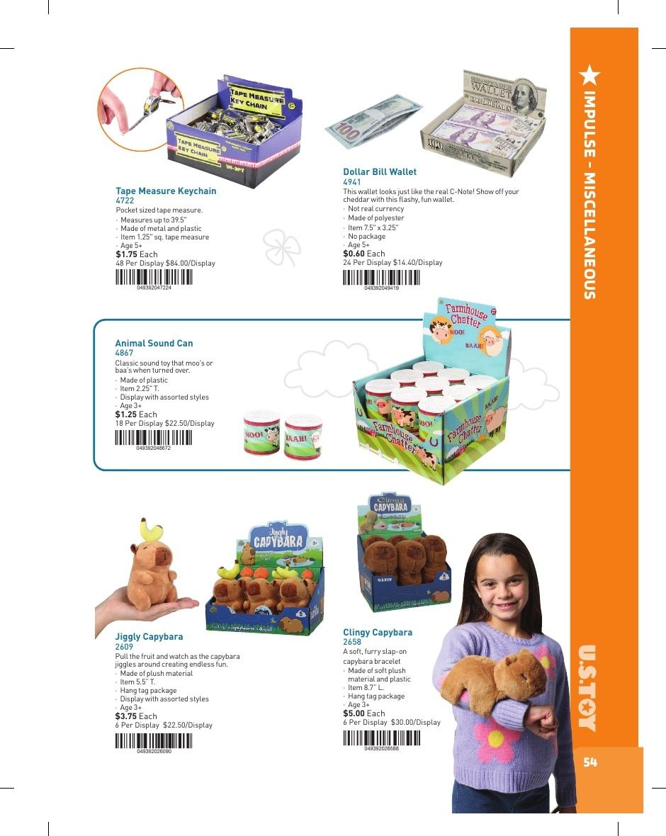 U.S. Toy Company Annual Specialty Toys Catalog Weekly Ad January 1 - December 31, 2026