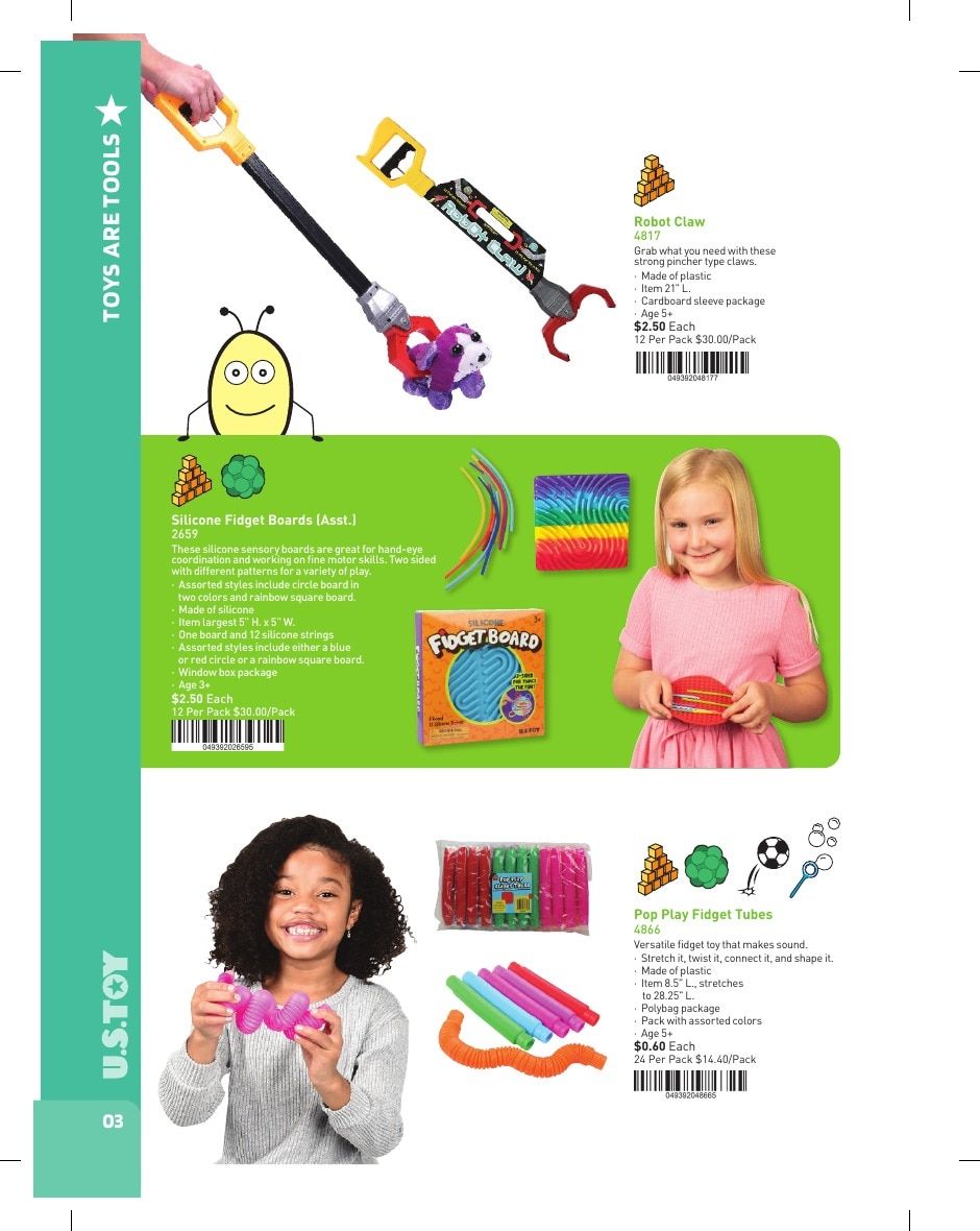 U.S. Toy Company Annual Specialty Toys Catalog Weekly Ad January 1 - December 31, 2026
