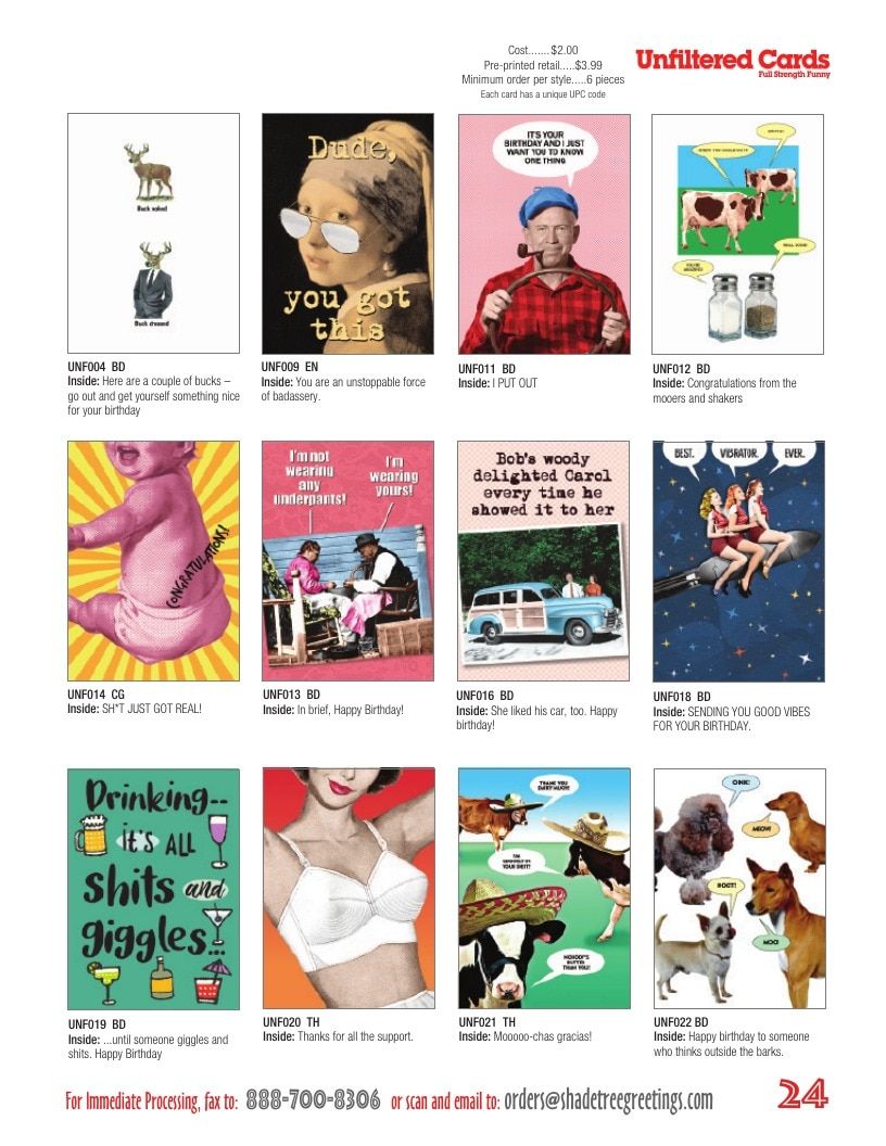 Unfiltered Cards Greeting Cards Catalog Weekly Ad January 1 - December 31, 2026