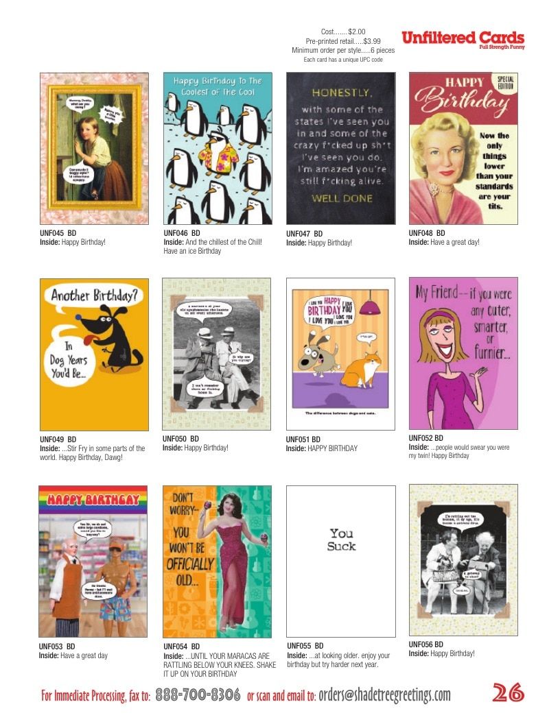 Unfiltered Cards Greeting Cards Catalog Weekly Ad January 1 - December 31, 2026