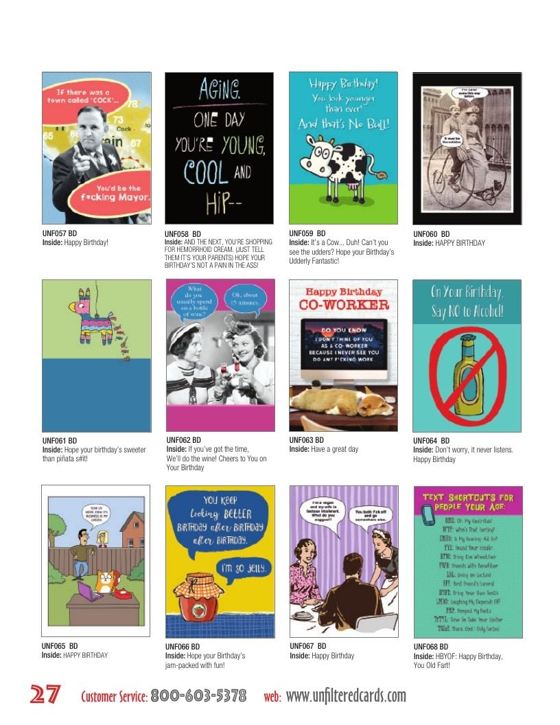 Unfiltered Cards Greeting Cards Catalog Weekly Ad January 1 - December 31, 2026