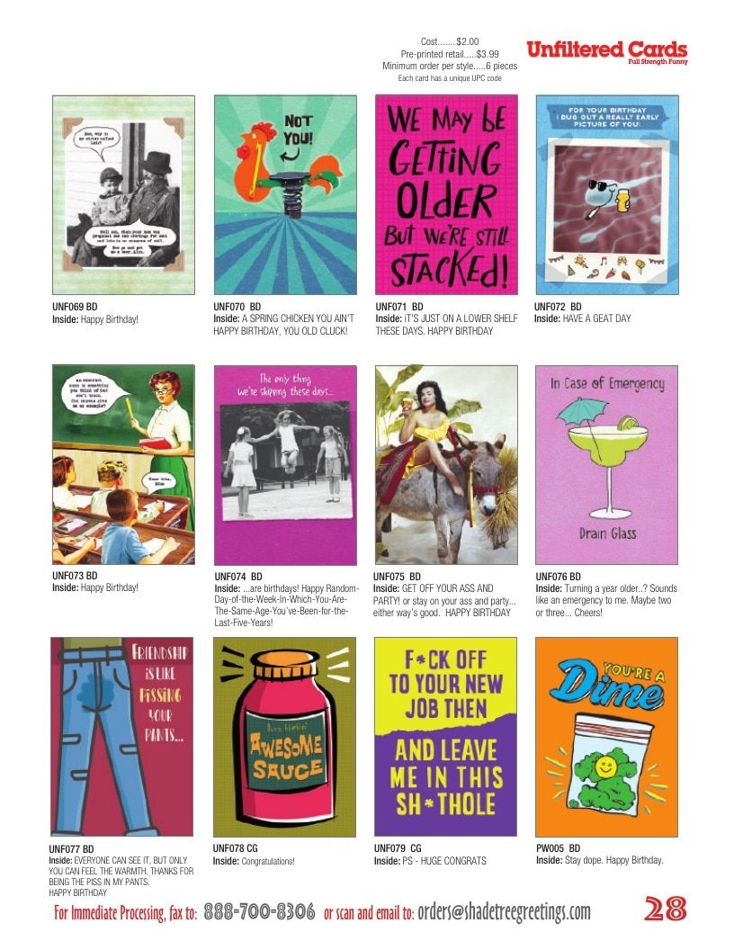 Unfiltered Cards Greeting Cards Catalog Weekly Ad January 1 - December 31, 2026