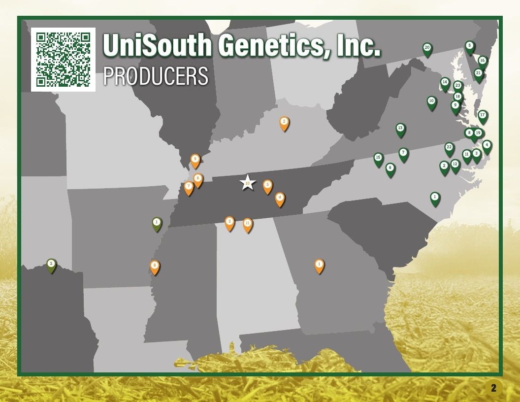 UniSouth Genetics Seed Product Guide Weekly Ad January 1 - December 31, 2026