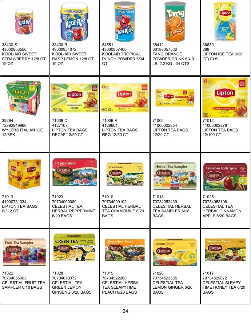 United Food Processing Grocery Products Catalog Weekly Ad January 1 - December 31, 2026