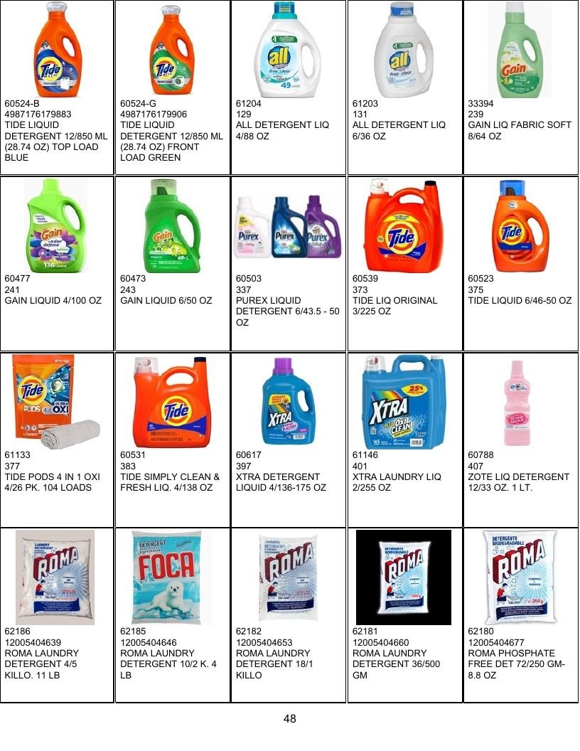 United Food Processing Grocery Products Catalog Weekly Ad January 1 - December 31, 2026