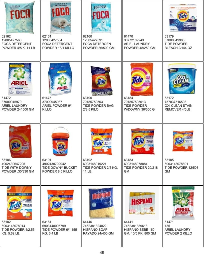 United Food Processing Grocery Products Catalog Weekly Ad January 1 - December 31, 2026