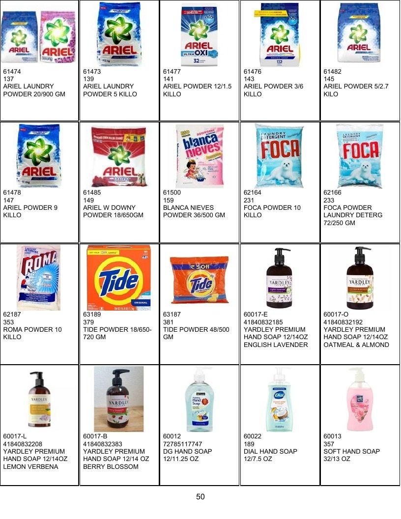United Food Processing Grocery Products Catalog Weekly Ad January 1 - December 31, 2026