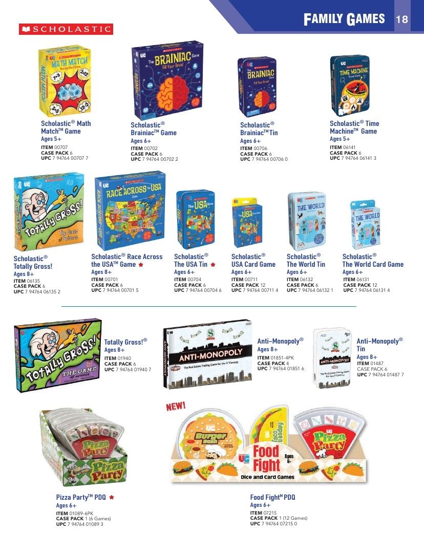 University Games Annual Games Catalog Weekly Ad January 1 - December 31, 2026