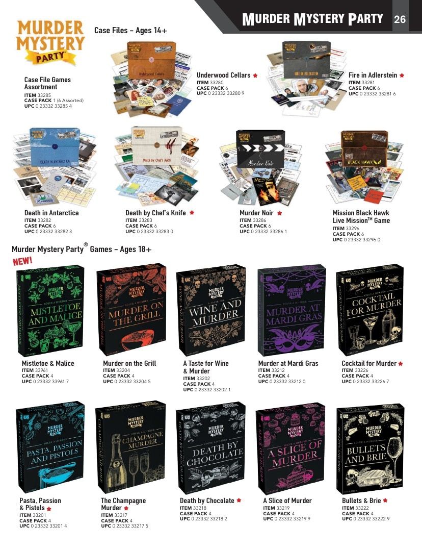 University Games Annual Games Catalog Weekly Ad January 1 - December 31, 2026