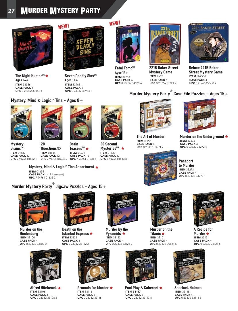 University Games Annual Games Catalog Weekly Ad January 1 - December 31, 2026