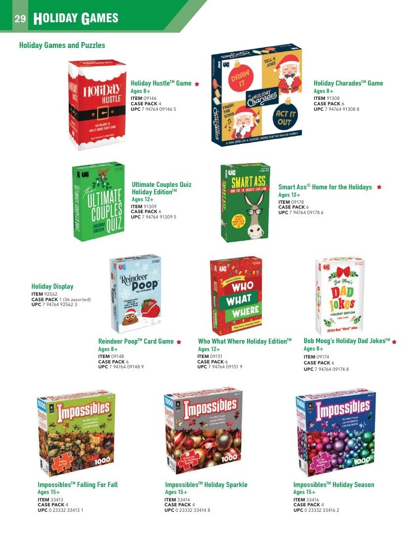 University Games Annual Games Catalog Weekly Ad January 1 - December 31, 2026