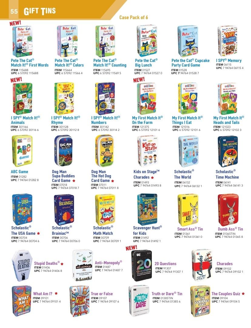 University Games Annual Games Catalog Weekly Ad January 1 - December 31, 2026
