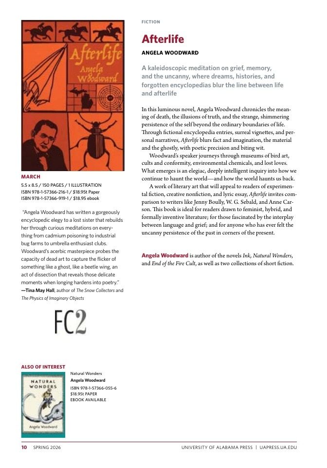 University of Alabama Press Spring Book Catalog Weekly Ad January 1 - December 31, 2026