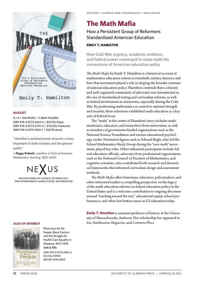 University of Alabama Press Spring Book Catalog Weekly Ad January 1 - December 31, 2026