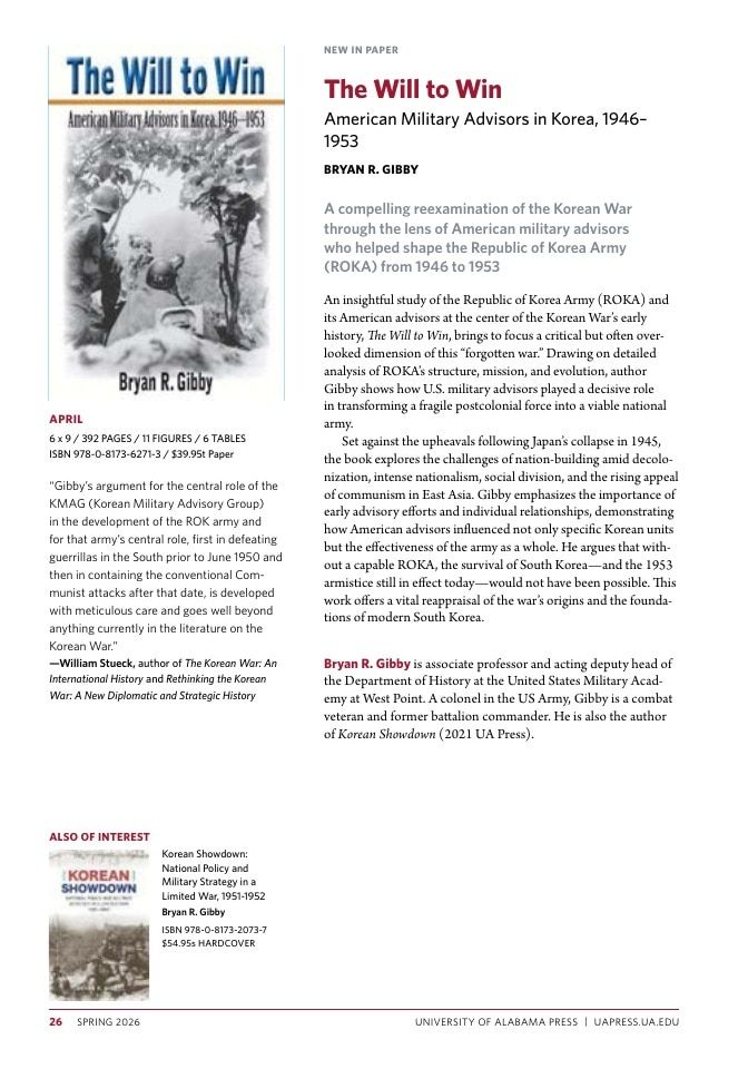 University of Alabama Press Spring Book Catalog Weekly Ad January 1 - December 31, 2026