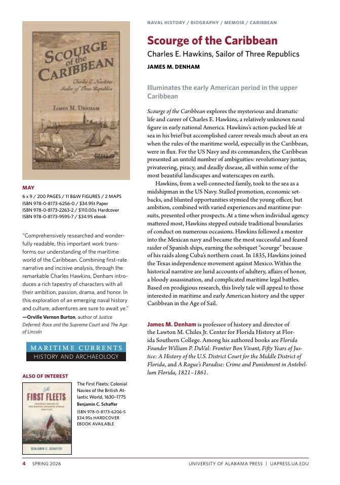 University of Alabama Press Spring Book Catalog Weekly Ad January 1 - December 31, 2026