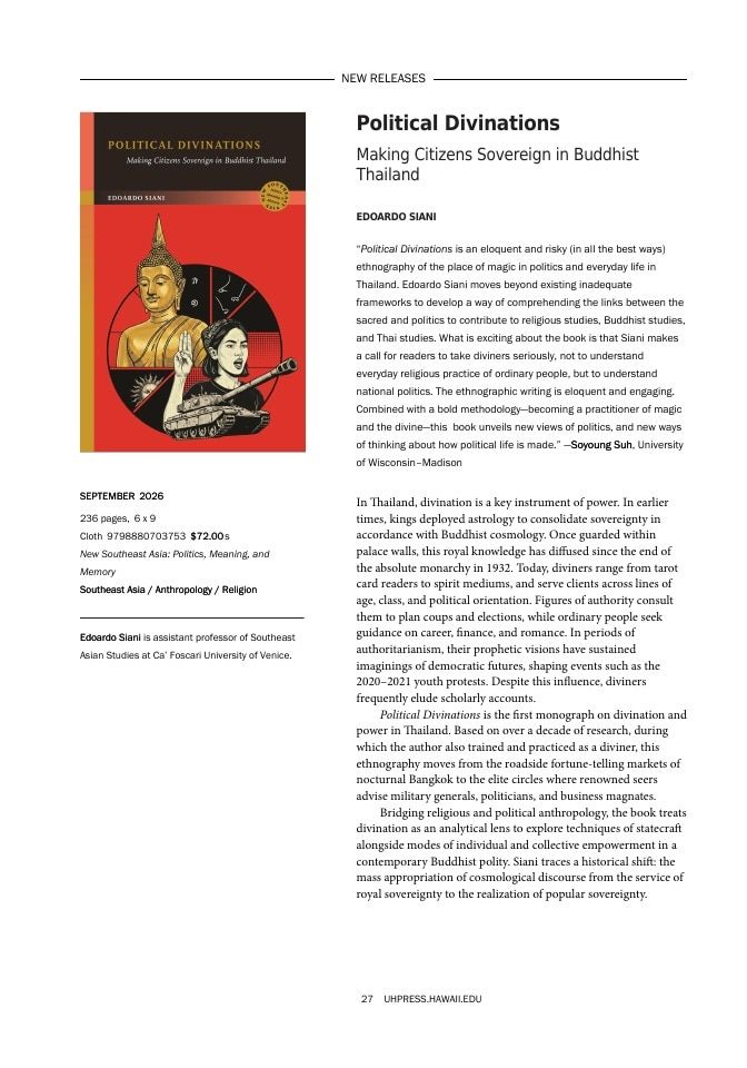 University of Hawai'i Press Fall Book Catalog Weekly Ad January 1 - December 31, 2026