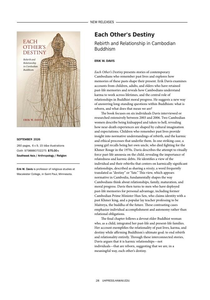University of Hawai'i Press Fall Book Catalog Weekly Ad January 1 - December 31, 2026