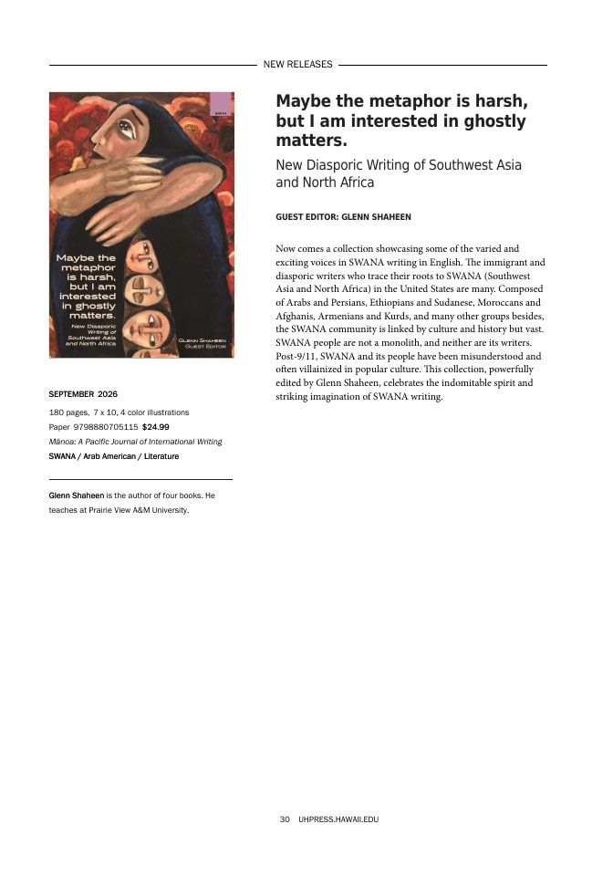 University of Hawai'i Press Fall Book Catalog Weekly Ad January 1 - December 31, 2026