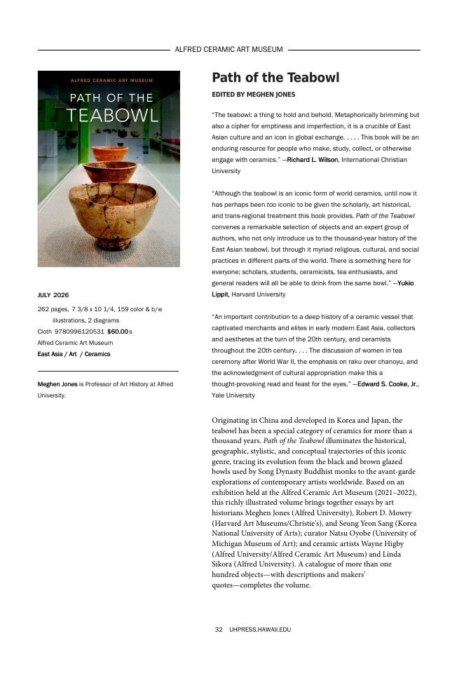 University of Hawai'i Press Fall Book Catalog Weekly Ad January 1 - December 31, 2026