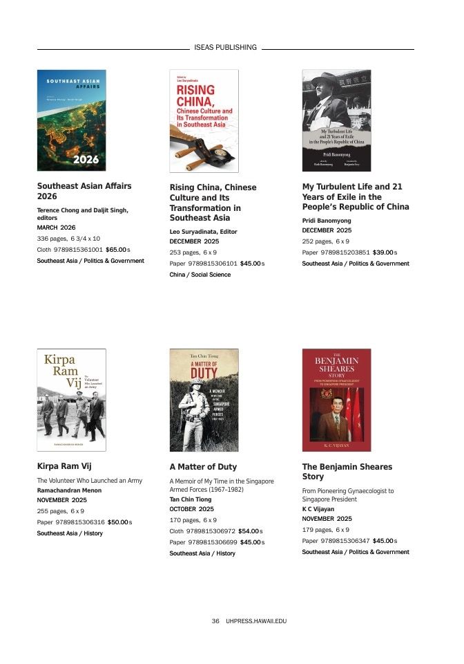 University of Hawai'i Press Fall Book Catalog Weekly Ad January 1 - December 31, 2026