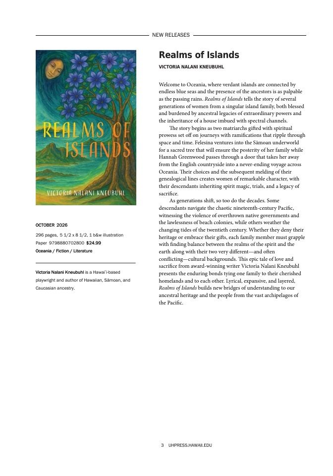 University of Hawai'i Press Fall Book Catalog Weekly Ad January 1 - December 31, 2026