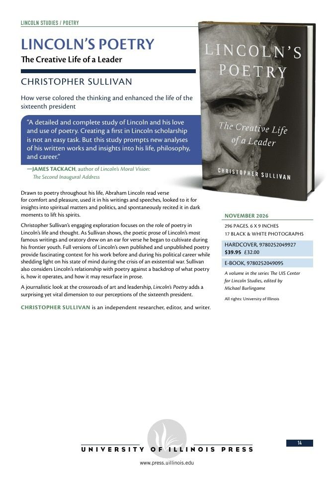 University of Illinois Press Fall Books Catalog Weekly Ad January 1 - December 31, 2026