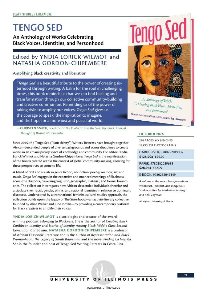 University of Illinois Press Fall Books Catalog Weekly Ad January 1 - December 31, 2026