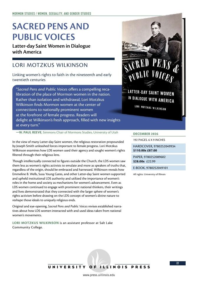 University of Illinois Press Fall Books Catalog Weekly Ad January 1 - December 31, 2026