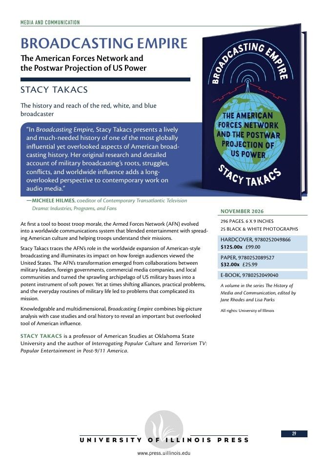 University of Illinois Press Fall Books Catalog Weekly Ad January 1 - December 31, 2026
