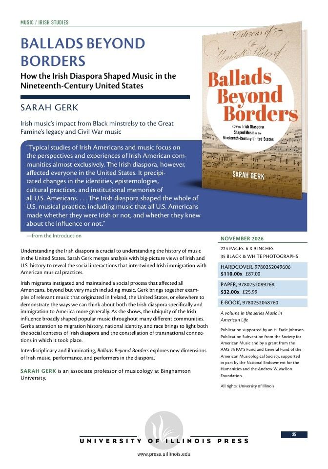 University of Illinois Press Fall Books Catalog Weekly Ad January 1 - December 31, 2026