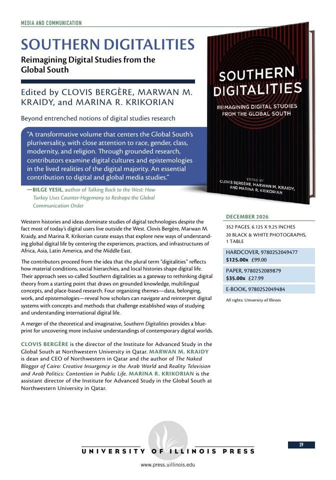 University of Illinois Press Fall Books Catalog Weekly Ad January 1 - December 31, 2026