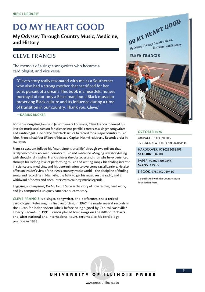 University of Illinois Press Fall Books Catalog Weekly Ad January 1 - December 31, 2026