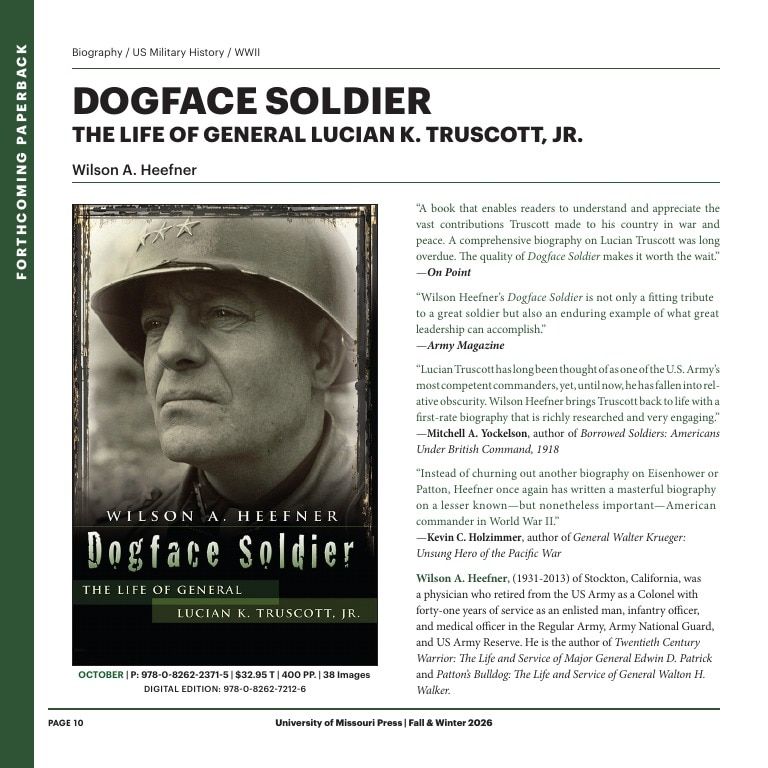 University of Missouri Press Fall Book Catalog Weekly Ad January 1 - December 31, 2026