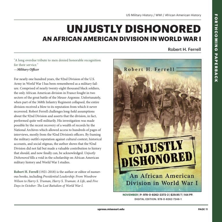 University of Missouri Press Fall Book Catalog Weekly Ad January 1 - December 31, 2026